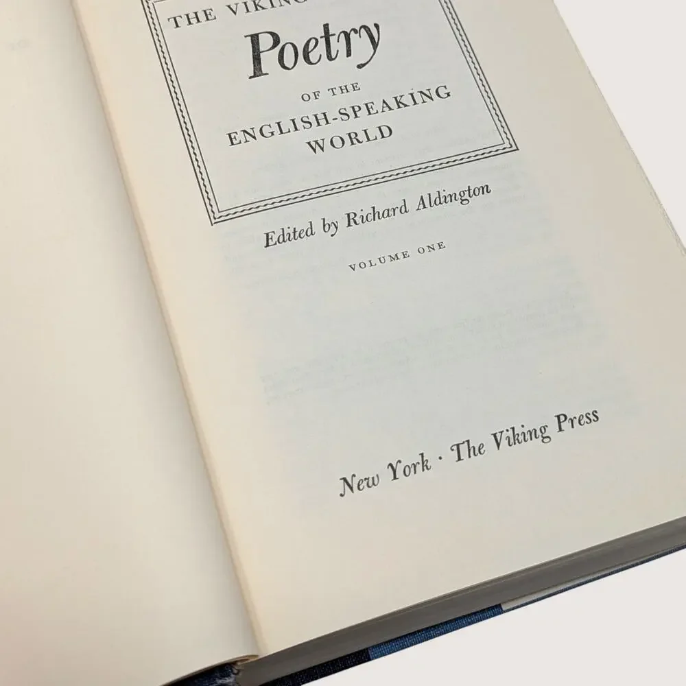 1958 The Viking Book of Poetry Hardcover Anthology